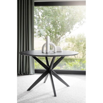 Okrúhly jedálenský stôl s doskou v dubovom dekore 120x120 cm Calverton - Rowico - Image 11