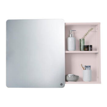 Ružová závesná/so zrkadlom kúpeľňová skrinka 80x58 cm Color Bath – Tom Tailor – Obrázok 5