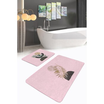 Ružové kúpeľňové predložky v súprave 2 ks 60x100 cm – Mila Home - Image 2