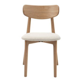 Krémovobiela/v prírodnej farbe jedálenská stolička Elim – Unique Furniture - Image 2
