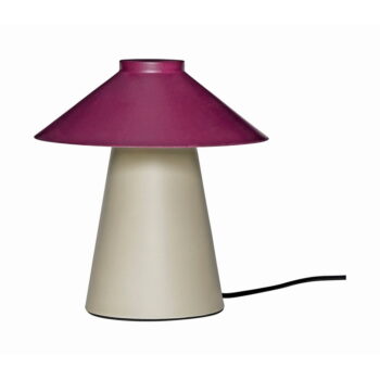 Fialovo-béžová kovová stolná lampa Chipper - Hübsch