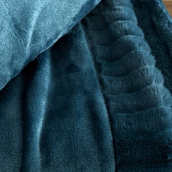 Deka 150x200 cm Velvet and Faux Fur - Catherine Lansfield - Image 3