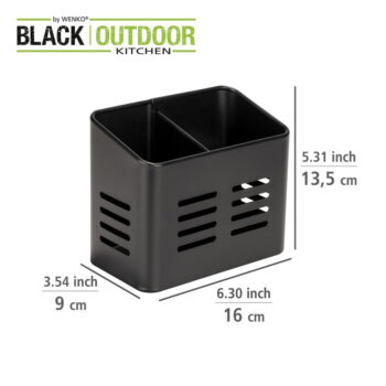 Čierny stojan na príbory Wenko Black Outdoor Kitchen Baco – Obrázok 6