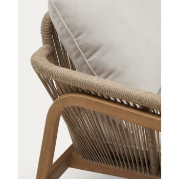 Záhradná lounge súprava z masívu akácie pre 5 v béžovo-prírodnej farbe Vellana – Kave Home – Obrázok 7