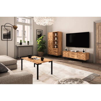 Konferenčný stolík z dubového dreva v prírodnej farbe 60x80 cm Abies - The Beds - Image 4