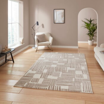 Svetlohnedý koberec 120x170 cm Blocks – Catherine Lansfield - Image 4