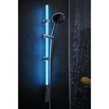 Sprchová súprava v striebornej farbe 94 cm LED – Wenko – Obrázok 7