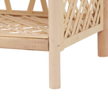 Bambusová knižnica v prírodnej farbe 64x171 cm Ratán – Ixia – Obrázok 2