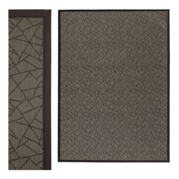 Tmavosivý koberec z PVC 180x250 cm Geo Gold – Casa Selección - Image 3