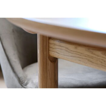 Okrúhly rozkladací jedálenský stôl v dekore duba ø 120 cm Carno – Unique Furniture – Obrázok 6