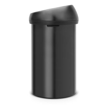 Matne čierny dotykový oceľový odpadkový kôš 60 l Touch Bin – Brabantia - Image 2