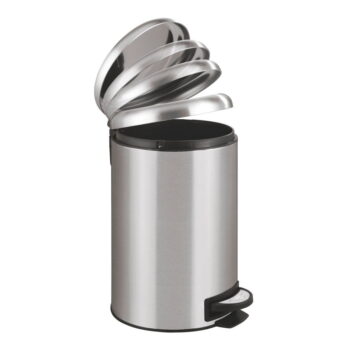 Pedálový odpadkový kôš v striebornej farbe Wenko Leman, 12 l - Image 2
