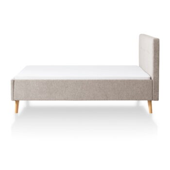 Sivohnedá čalúnená dvojlôžková posteľ 180x200 cm Smart – Meise Möbel - Image 5