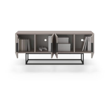 Sivobéžový TV stolík 140x55 cm Titan – Marckeric - Image 2