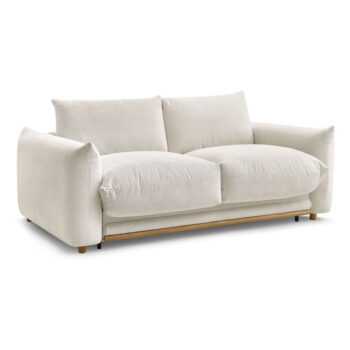 Krémová rozkladacia pohovka 214 cm Ernest – Bobochic Paris – Obrázok 9