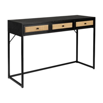 Čierny konzolový stolík 40x120 cm Guuji – White Label - Image 3