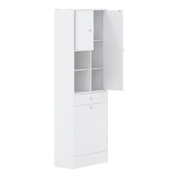 Biela vysoká kúpeľňová skrinka 63x181 cm Combi - TemaHome - Image 4