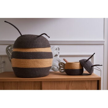 Látkový detský kôš na hračky ø 30x32 cm Mama Bee – Lorena Canals - Image 4