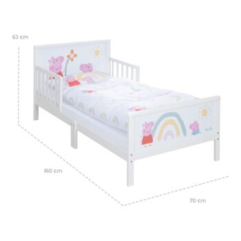 Biela detská posteľ 70x140 cm Peppa Pig – Roba - Image 7