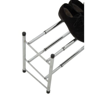 Kovový teleskopický stojan na topánky v striebornej farbe – Premier Housewares - Image 11
