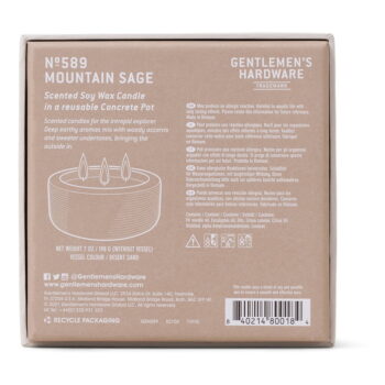 Vonná  sójová sviečka doba horenia 40 h Mountain Sage – Gentlemen's Hardware - Image 3