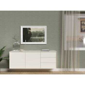 Biela nízka závesná komoda 168x61 cm Wall – Tenzo – Obrázok 9