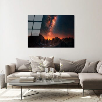 Sklenený obraz 100x70 cm Night Sky - Wallity - Image 4