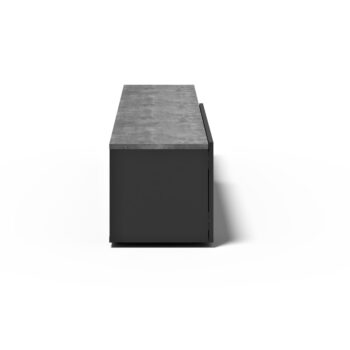 Čierny TV stolík v dekore betónu 180x38 cm Verone – TemaHome – Obrázok 2