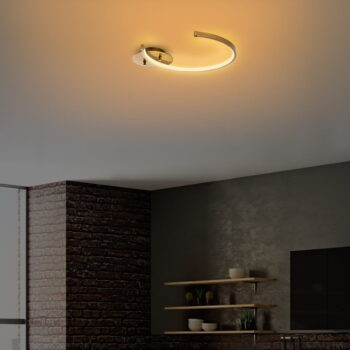 LED stropné svietidlo v zlatej farbe 33x46 cm Moon – Opviq lights - Image 5