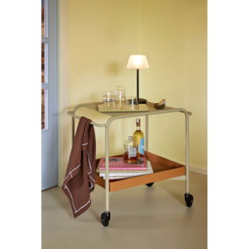 Kovový servírovací stolík na kolieskach 47x66 cm Push – Hübsch - Image 6