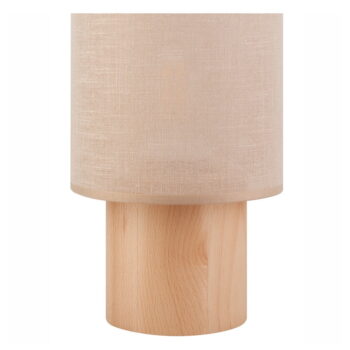 Svetlohnedo-béžová stolná lampa s textilným tienidlom, výška 30 cm Ari – LAMKUR - Image 6