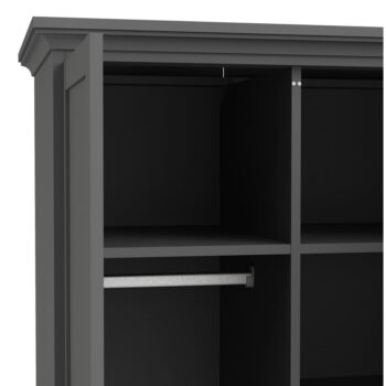 Sivá šatníková skriňa 96x201 cm Paris – Tvilum – Obrázok 2