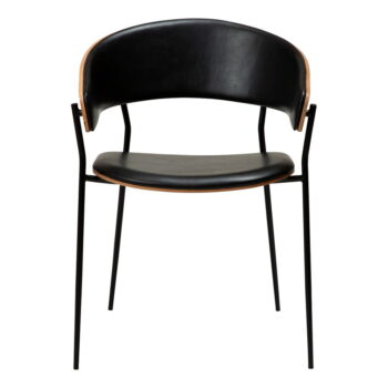 Čierne kreslo z imitácie kože Crib - DAN-FORM Denmark - Image 2