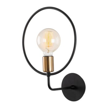 Čierne nástenné svietidlo Circle – Opviq lights - Image 2