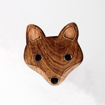 Súprava 6 drevených podložiek pod pohár v stojane Sass & Belle Fox - Image 3