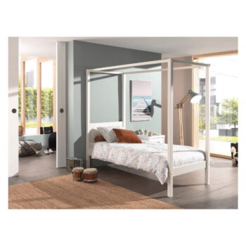 Biela detská posteľ 90x200 cm PINO CANOPY – Vipack – Obrázok 3