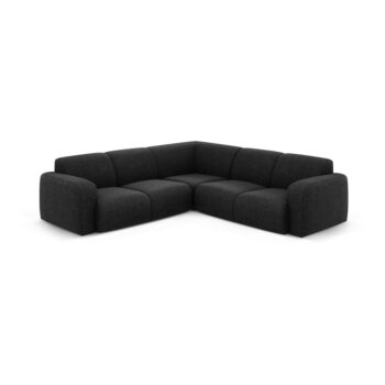 Čierna rohová pohovka (variabilná/do L) Molino – Micadoni Home - Image 2