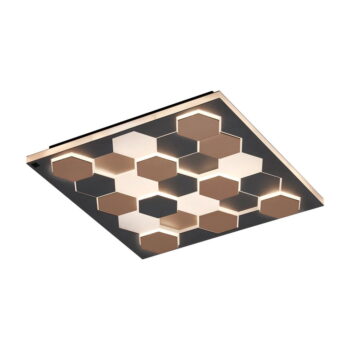 Čierne LED stropné svietidlo s hlasovým ovládaním/s ovládaním pomocou mobilnej aplikácie s kovovým tienidlom 55x55 cm Cifavo – CINQUE - Image 3
