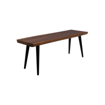 Lavica s čiernymi oceľovými nohami Dutchbone Alagon, dĺžka 120 cm - Image 3