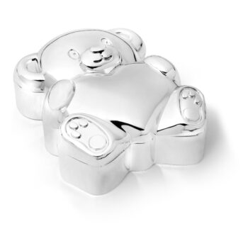 Kovová škatuľka na prvý zúbok 6x5x2 cm Bear with Heart – Zilverstad - Image 2