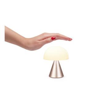 Bielo-svetloružová LED stolová lampa (výška 11 cm) Mina M – Lexon – Obrázok 3