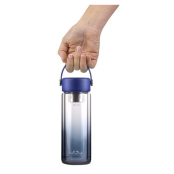 Modrá sklenená fľaša 350 ml Fuori – Vialli Design - Image 3