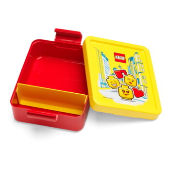 Set žlto-červeného desiatového boxu a fľaše na pitie LEGO® Iconic – Obrázok 4