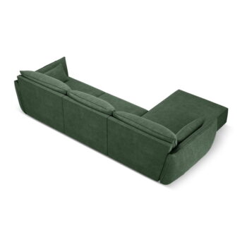 Tmavozelená rohová pohovka (ľavý roh) Vanda - Mazzini Sofas - Image 3