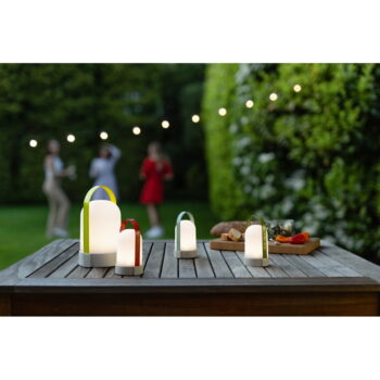 Biela LED stmievateľná stolová lampa (výška 15 cm) Uri – Remember - Image 4