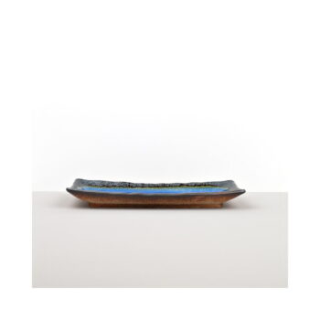 Modrý keramický servírovací tanier Mij Cobalt, 29 x 12 cm - Image 3