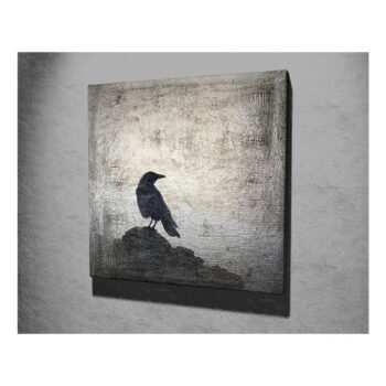 Nástenný obraz na plátne Black Bird, 45 × 45 cm – Obrázok 3