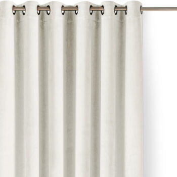 Krémový zamatový dimout záves 265x225 cm Velto – Filumi