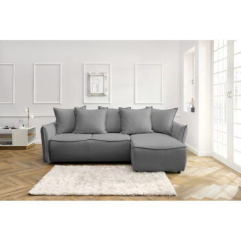 Svetlosivá rozkladacia rohová pohovka (pravý roh) Leon – Bobochic Paris - Image 10