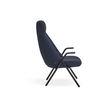 Tmavomodré kreslo Teulat Dins, výška 114 cm – Obrázok 6